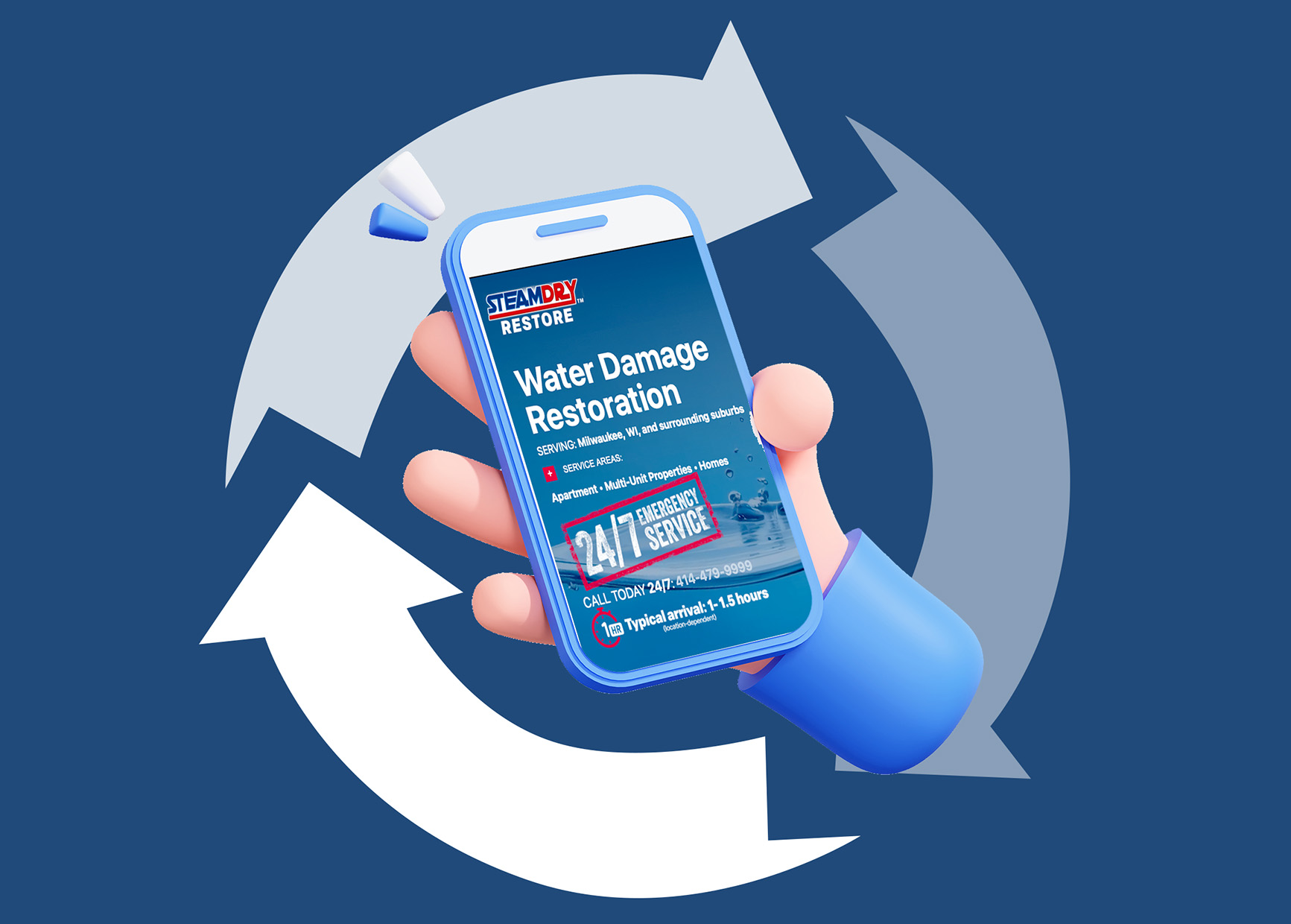 Steam-Dry-Restore-Dark-Square-4 Water Damage Restoration
