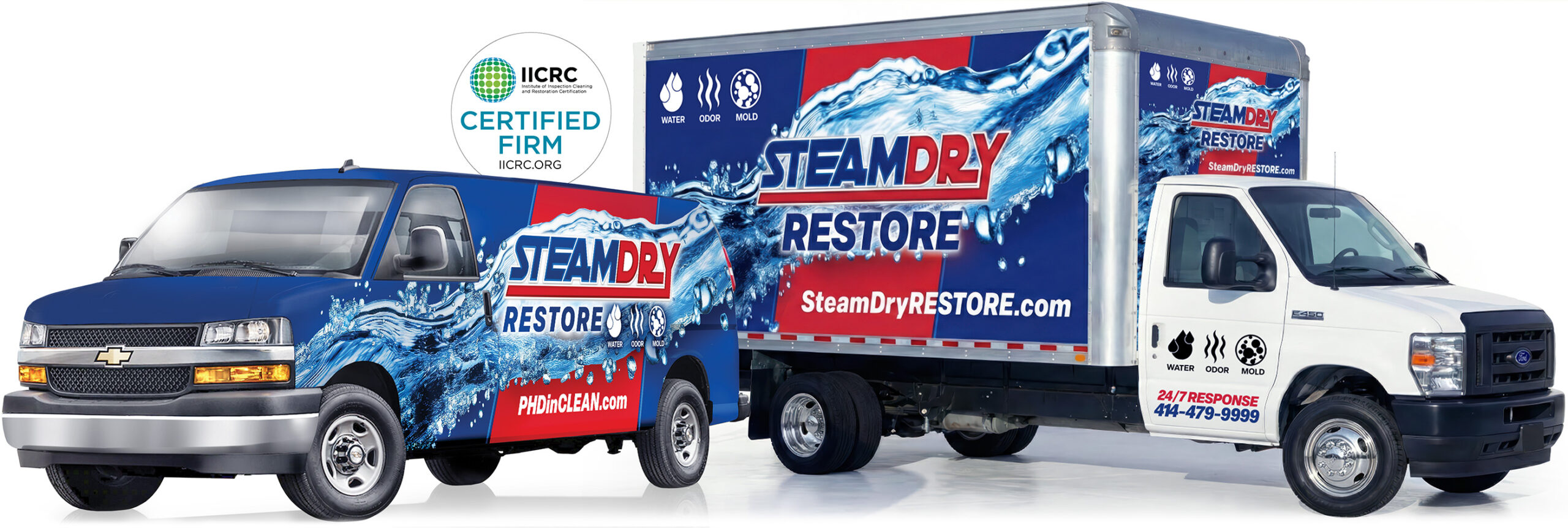 Vehicles-Steam-Dry-Restore SteamDry Restore Work Trucks